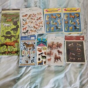 NWT Equestrian Horse Sticker Lot Most Vintage